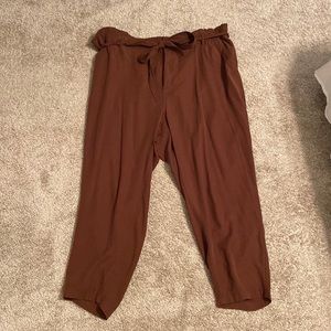 Brown paper bag pants